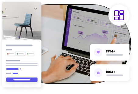 A user reading their online sales dashboard