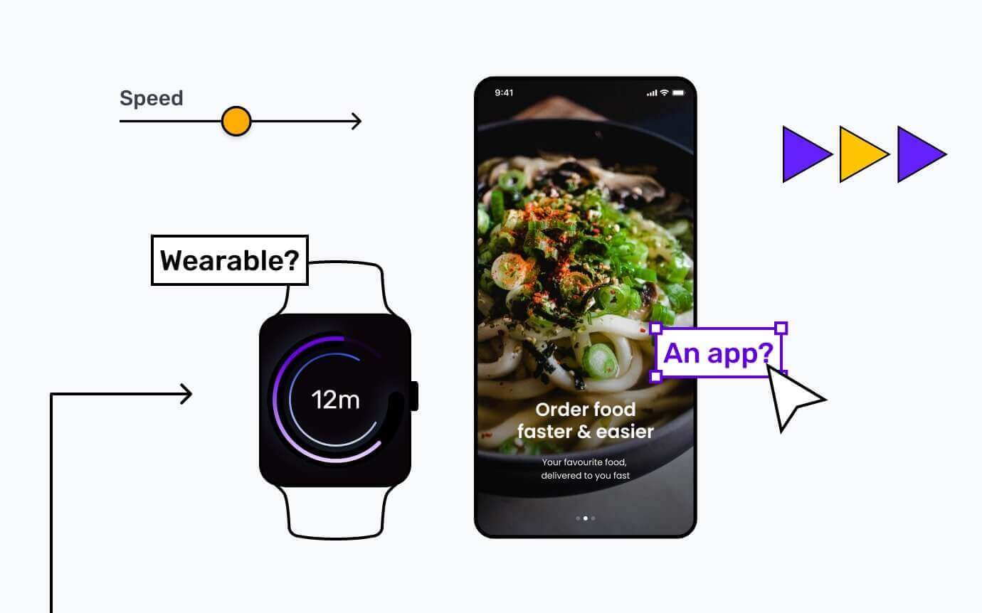 Wearable app screens