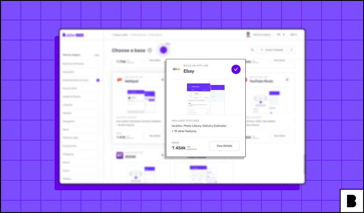 eBay template at Builder Studio