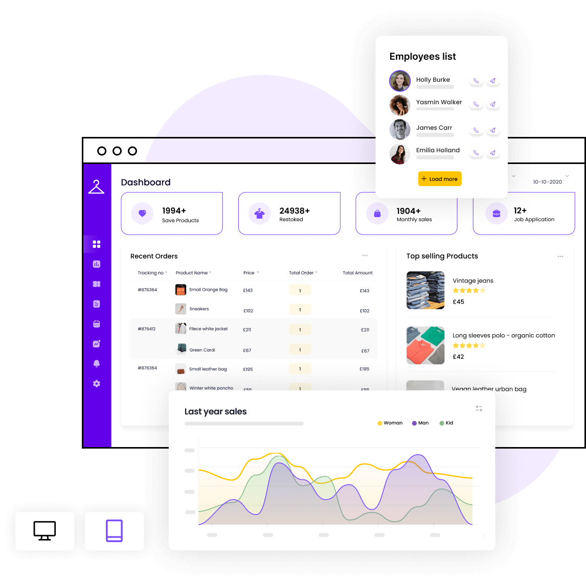 Marketplace dashboard