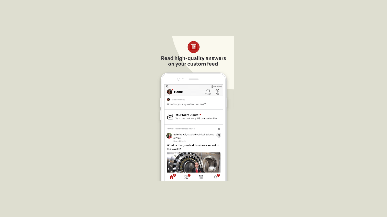 Quora app screenshot